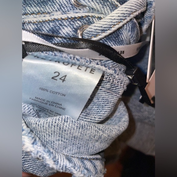 New! Retrofete Zahlia Lace up Denim Skirt 🩵 size 24 NWT! - Picture 14 of 14